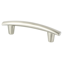 Berenson Meadow 3-3/4 Inch Center to Center Brushed Nickel Cabinet Pull, Aluminum Material, Transitional Style