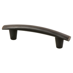 Berenson Meadow 3-3/4 Inch Center to Center Verona Bronze Cabinet Pull, Transitional Style, Aluminum Material