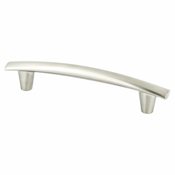 Berenson Meadow 5-1/16 Inch Center to Center Brushed Nickel Cabinet Pull, Transitional Style, Aluminum Material