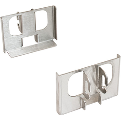 4 Inch Fineline Pantry Bracket Set, Brushed