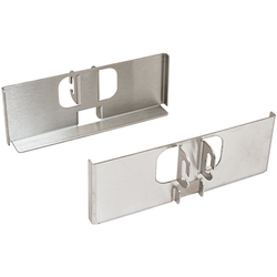 8 Inch Fineline Pantry Bracket Set, Brushed