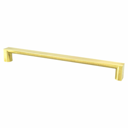 Berenson Elevate 10-1/16 Inch Center to Center Satin Gold Cabinet Pull, Modern, Handle, Aluminum Material, Contemporary Style