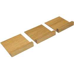 Stepped Container Holder Insert for Fineline Cutlery Tray, White oak