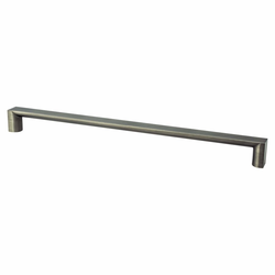 Berenson Elevate 12-5/8 Inch Center to Center Graphite Appliance Pull, Contemporary Aluminum Cabinet Hardware for Modern Kitchens and Bathrooms