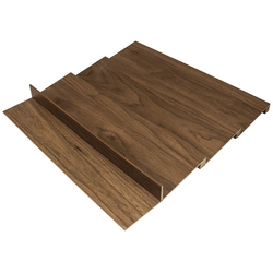 Stepped Spice Holder, Fineline, Walnut, 24"