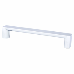 Berenson Elevate 6-5/16 Inch CC Cabinet Pull, Polished Chrome, Contemporary Style, Aluminum Material, Ideal for Modern, Louvered or Shaker Cabinets