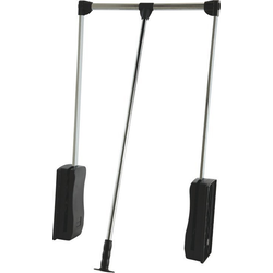 26, 35-1/16 Inch Wardrobe Lift, 26lb Weight Capacity, Chrome/Black