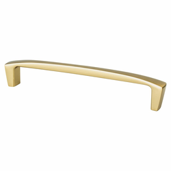 Berenson Aspire 6-5/16 Inch Center to Center Cabinet Pull, Modern Brushed Gold, Zinc Material, Transitional Style, Perfect for Shaker Style Cabinets