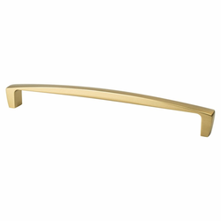 Berenson Aspire 12 Inch Center to Center Cabinet Appliance Pull in Modern Brushed Gold Finish, Zinc Material, Transitional Style