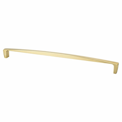 Berenson Aspire 18 Inch Center to Center Cabinet Appliance Pull in Modern Brushed Gold Finish, Zinc Material, Transitional Style for Shaker Cabinets