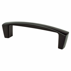 Berenson Aspire 3-3/4 Inch CC Matte Black Cabinet Pull, Zinc Material, Transitional Style, Ideal for Shaker Style Cabinets &amp; Transitional Homes