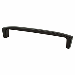 Berenson Aspire 6-5/16 Inch CC Matte Black Cabinet Pull, Zinc Material, Transitional Style, Ideal for Shaker Style Cabinets &amp; Transitional Homes