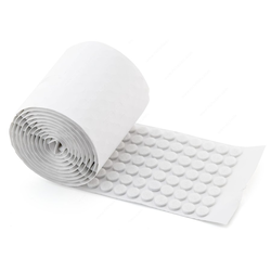 Heavy Duty Self-Adhesive Quiet Bumper Felt Pads, Roll of 1,000, White