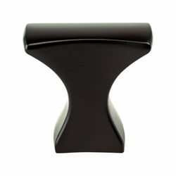 Berenson Aspire Center to Center Matte Black Cabinet Knob, Zinc Material, Transitional Style, Ideal for Shaker Style Cabinets