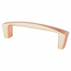 Berenson Aspire 3-3/4 Inch CC Cabinet Pull, Brushed Copper, Zinc Material, Transitional Style, Perfect for Shaker Style Cabinets &amp; Transitional Homes
