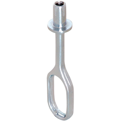 Top Mount Center Bracket for Oval Wardrobe Tubes, Chrome