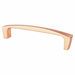 Berenson Aspire 5-1/16 Inch CC Cabinet Pull, Brushed Copper, Zinc Material, Transitional Style, Perfect for Shaker Style Cabinets &amp; Transitional Home