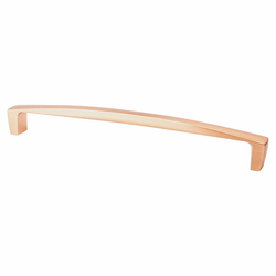 Berenson Aspire 12 Inch CC Cabinet Appliance Pull in Brushed Copper Finish, Zinc Material, Transitional Style for Shaker Cabinets &amp; Transitional Homes