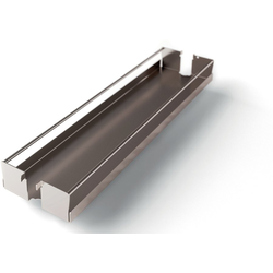 4 Inch Width Metal Tray Set for Base Pullout II, Silver, powder-coated
