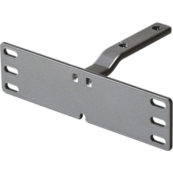 5-1/2 Inch Width Bottom Door Bracket for Base Pullout II, Silver