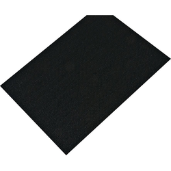 19-3/4 Inch Width Fiber Non-Slip Mat, Black
