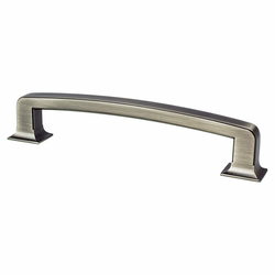 Berenson Hearthstone 6-5/16 Inch Center to Center Vintage Nickel Cabinet Pull, Sturdy, Traditional Style, Zinc Material for Home and Business Use