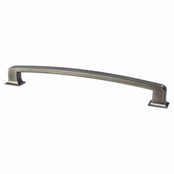 Berenson Hearthstone 12 Inch Center to Center Vintage Nickel Cabinet Appliance Pull, Traditional Style, Zinc Material