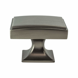 Berenson Hearthstone Traditional Style Zinc Cabinet Knob in Vintage Nickel Finish, 1 9/16in. Length, 1 1/8in. Width