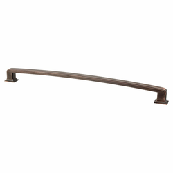 Berenson Hearthstone 18 Inch Center to Center Traditional Cabinet Appliance Pull in Verona Bronze Finish, Perfect for Raised Panel Cabinets
