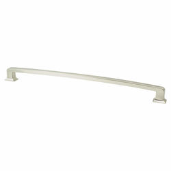 Berenson Hearthstone 18 Inch Center to Center Traditional Appliance Pull in Brushed Nickel Finish, Perfect for Cabinets
