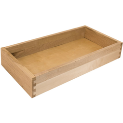 10-5/8 Inch Width x 3-1/2 Inch Height Face Frame Rollout Tray for 15 Inch Cabinet Width, Maple
