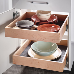 Final Sale, 17-3/32 Inch Width x 7-3/4 Inch Height Frameless Rollout Tray for 21 Inch Cabinet Width, Maple
