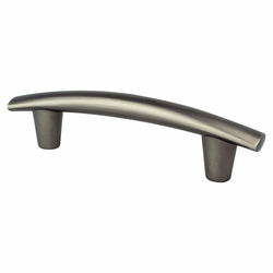 Berenson Meadow 3-3/4 Inch Center to Center Graphite Cabinet Pull, Aluminum Material, Transitional Style, Classic Comfort Series