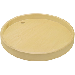 Final Sale, 28 Inch Diameter Full Circle Shelf Mounted Revolving Lazy Susan, Natural