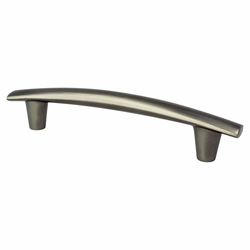 Berenson Meadow 5-1/16 Inch Center to Center Graphite Cabinet Pull, Aluminum Material, Transitional Style, Classic Comfort Series