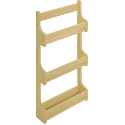 Final Sale, Solid Wood Door Mount Spice Rack for 12 to 15 Inch Width Cabinet, 9-1/2 Inch Width x 23 Inch Height x 3-1/8 Inch Depth, Natural Maple 