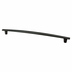 Berenson Meadow 12-5/8 Inch Center to Center Matte Black Cabinet Pull, Durable Aluminum, Transitional Style, Ideal for Consumers and Professionals