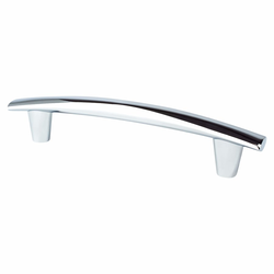 Berenson Meadow 5-1/16 Inch CC Polished Chrome Cabinet Pull, Transitional Style, Aluminum Material, Ideal for Consumers &amp; Professionals