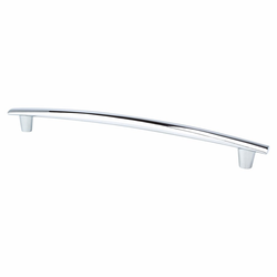 Berenson Meadow 10-1/16 Inch CC Polished Chrome Cabinet Pull, Transitional Style, Aluminum Material, Ideal for Consumers &amp; Professionals