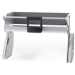 iMove Single Shelf Pull Down Shelving System for 21 Inch Width Face Frame Cabinets with 18 Inch Wide x 11 Inch Deep Minimum Openings, Includes Face Frame Shims, Silver/Gray