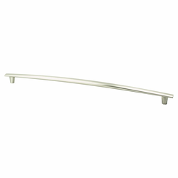 Berenson Meadow 17-5/8 Inch Center to Center Brushed Nickel Cabinet Appliance Pull, Transitional Style, Aluminum Material