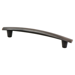 Berenson Meadow 6-5/16 Inch Center to Center Verona Bronze Cabinet Pull, Transitional Style Aluminum Handle