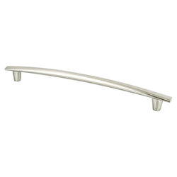 Berenson Meadow 10-1/16 Inch Center to Center Brushed Nickel Cabinet Pull, Classic Comfort Collection