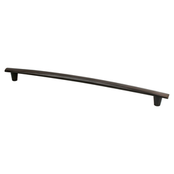 Berenson Meadow 12-5/8 Inch Center to Center Verona Bronze Cabinet Pull, Transitional Style, Aluminum Material