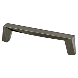 Berenson Swagger 5-1/16 Inch Center to Center Black Nickel Cabinet Pull, Contemporary Style Zinc Material