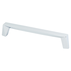Berenson Swagger 6-5/16 Inch Center to Center Polished Chrome Cabinet Pull, Contemporary Zinc Material with Unique Geometric Design