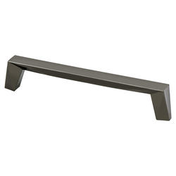 Berenson Swagger 6-5/16 Inch Center to Center Black Nickel Cabinet Pull, Contemporary Zinc Material with Unique Geometric Design