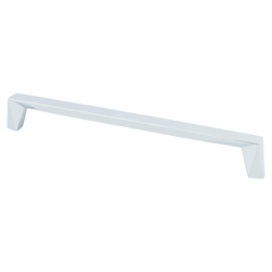 Berenson Swagger 8-13/16 Inch Center to Center Polished Chrome Cabinet Pull, Modern Handle for Contemporary Style