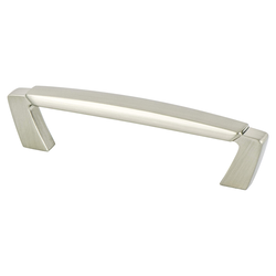 Berenson Vested Interest Traditional 3-3/4 Inch Center to Center Brushed Nickel Cabinet Pull, Zinc Material, Perfect for Raised Panel Cabinets