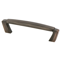 Berenson Vested Interest Traditional 3-3/4 Inch Center to Center Verona Bronze Cabinet Pull, Zinc Material, Perfect for Cabinets